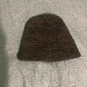 Gray beanie hat